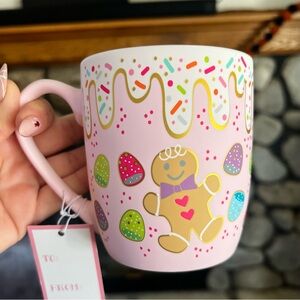 NWT Pink Gingerbread Mug / Peppermint & Pine / Pinkmas Christmas